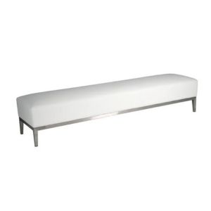 Nova White Bench 7' - Element Event Solutions
