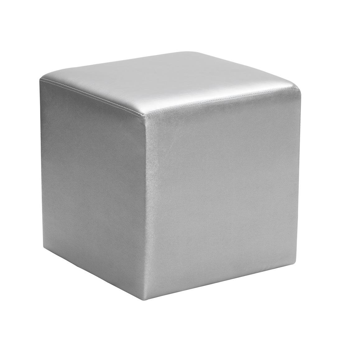 Nova Silver Cube Ottoman 18
