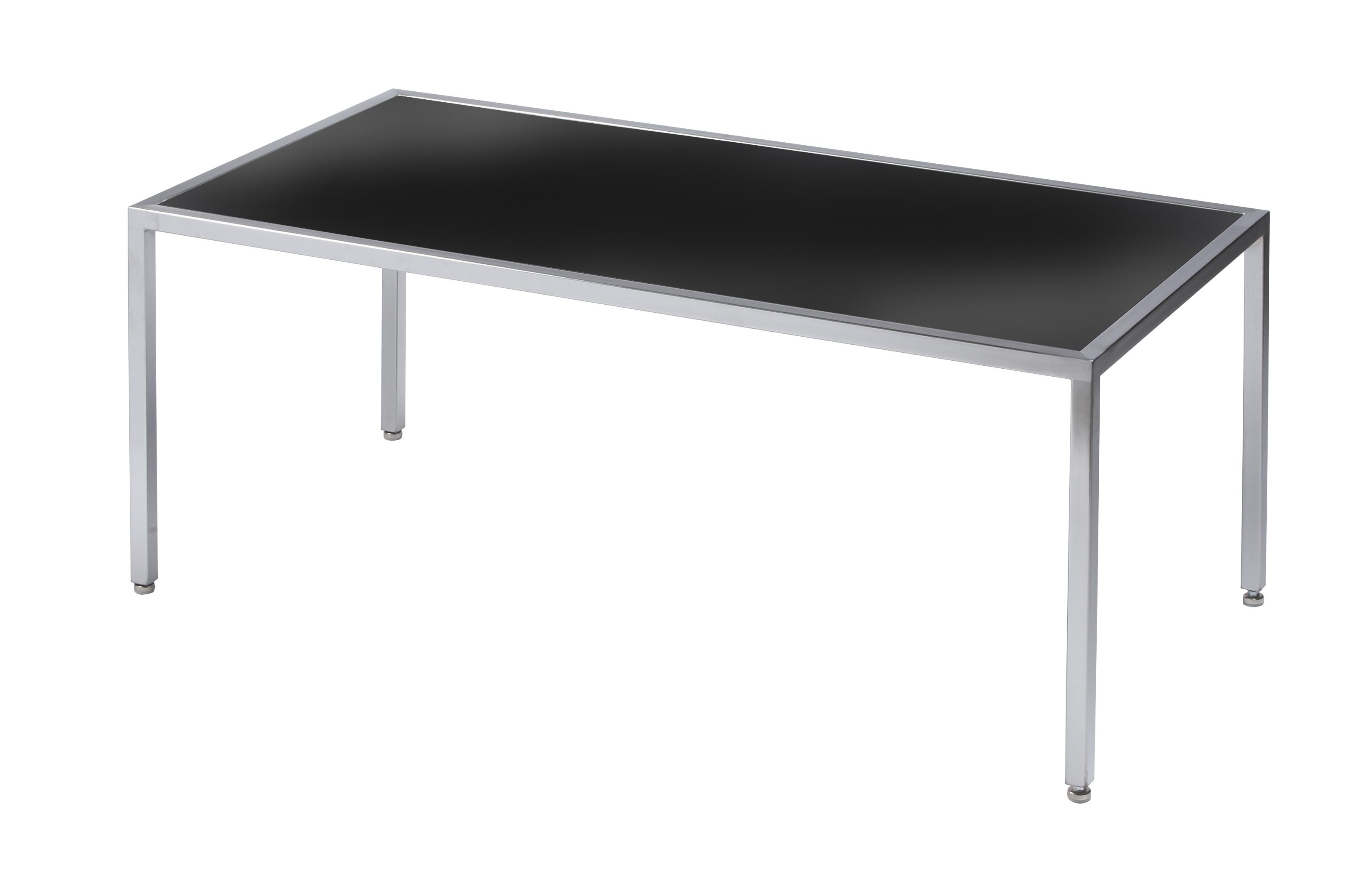 Chrome Framed Rectangular Coffee Table - Element Event Solutions