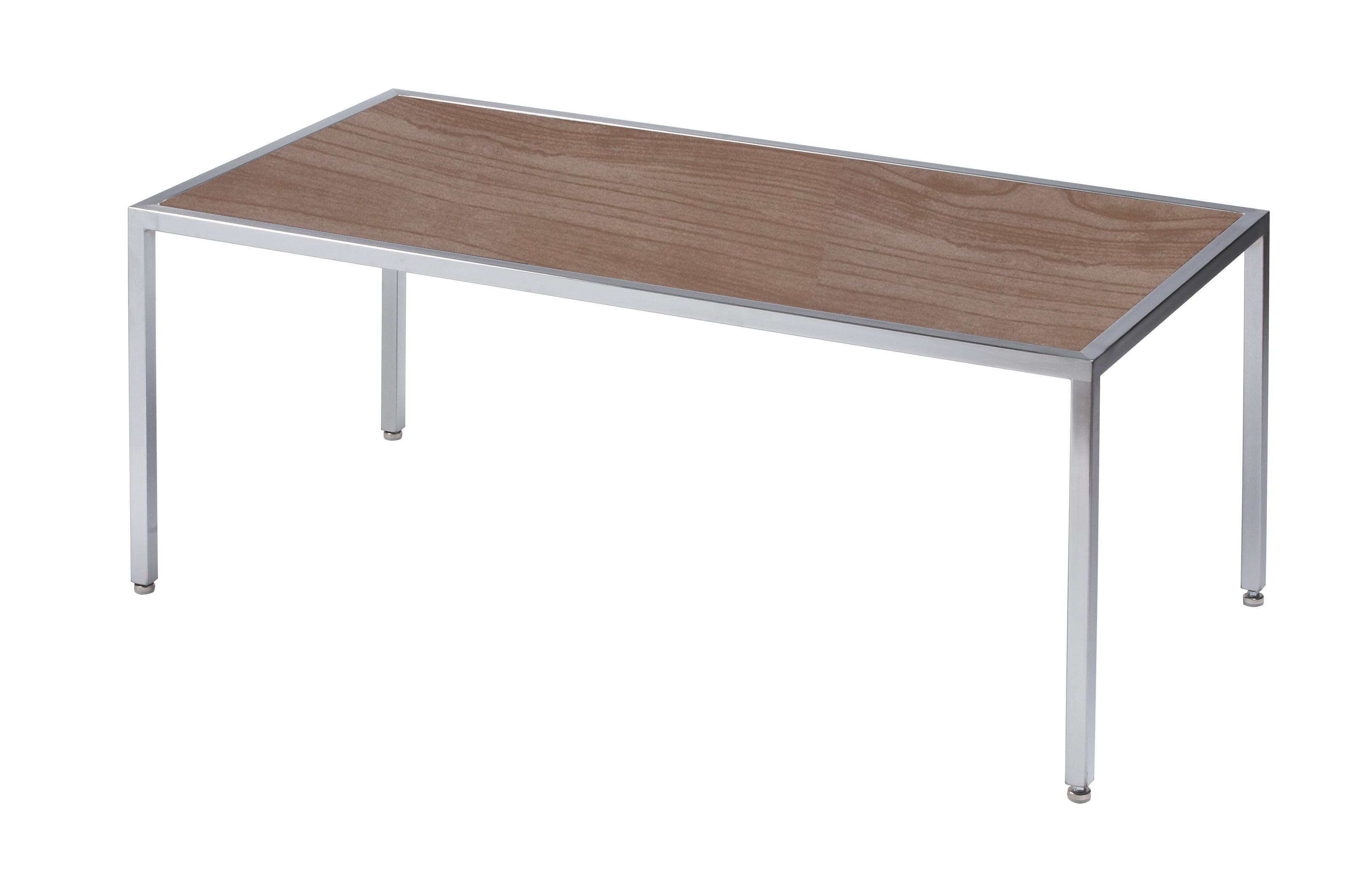 Chrome Framed Rectangular Coffee Table - Element Event Solutions