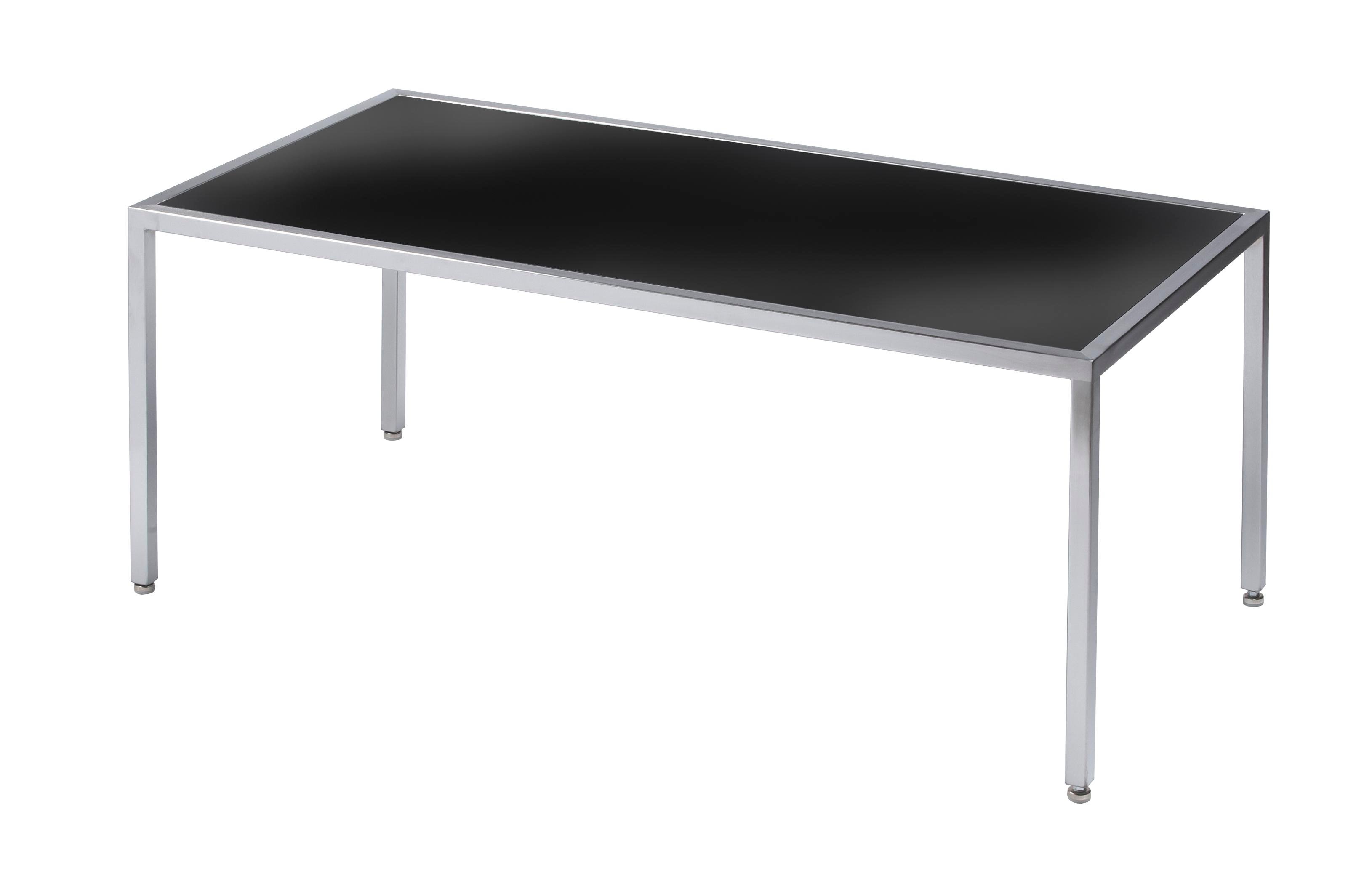 Black Plexiglass Rectangular Coffee Table - Element Event Solutions