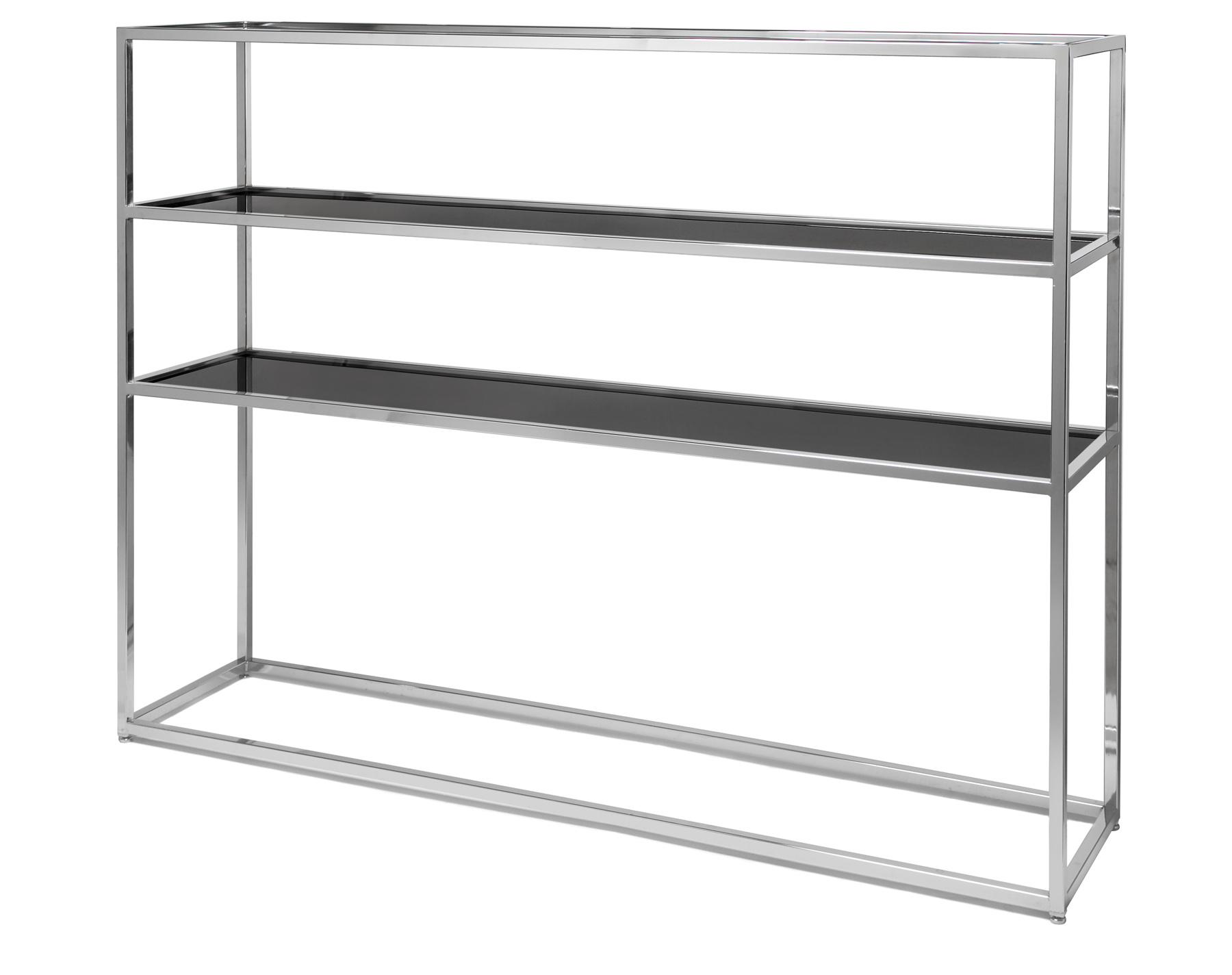 Chrome Framed 3-Shelf Bar Back - Element Event Solutions