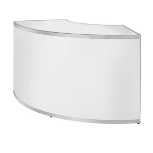 Chrome Framed Curved Bar 6' - Element Event Solutions