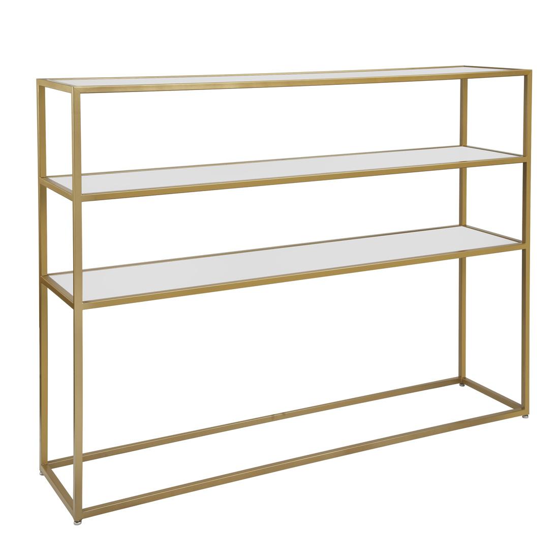 Gold Framed 3-Shelf Bar Back - Element Event Solutions