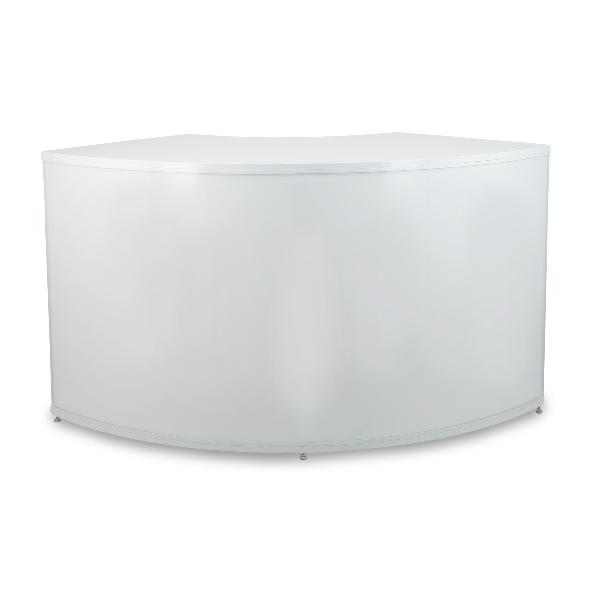 White Framed Curved Bar 6' - Element Event Solutions