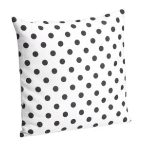 White Black Dot Pillow 20