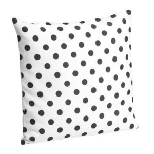 White Black Dot Pillow 20