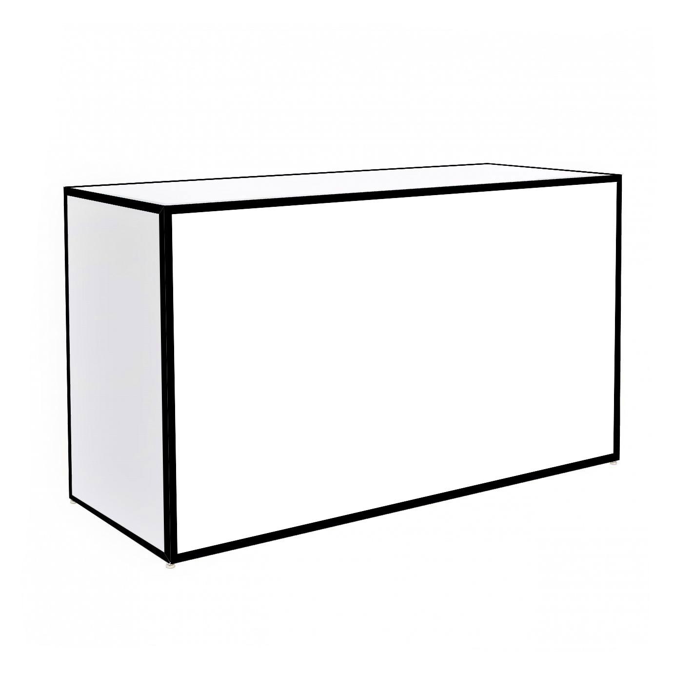 Black Framed Bar 6' - Element Event Solutions