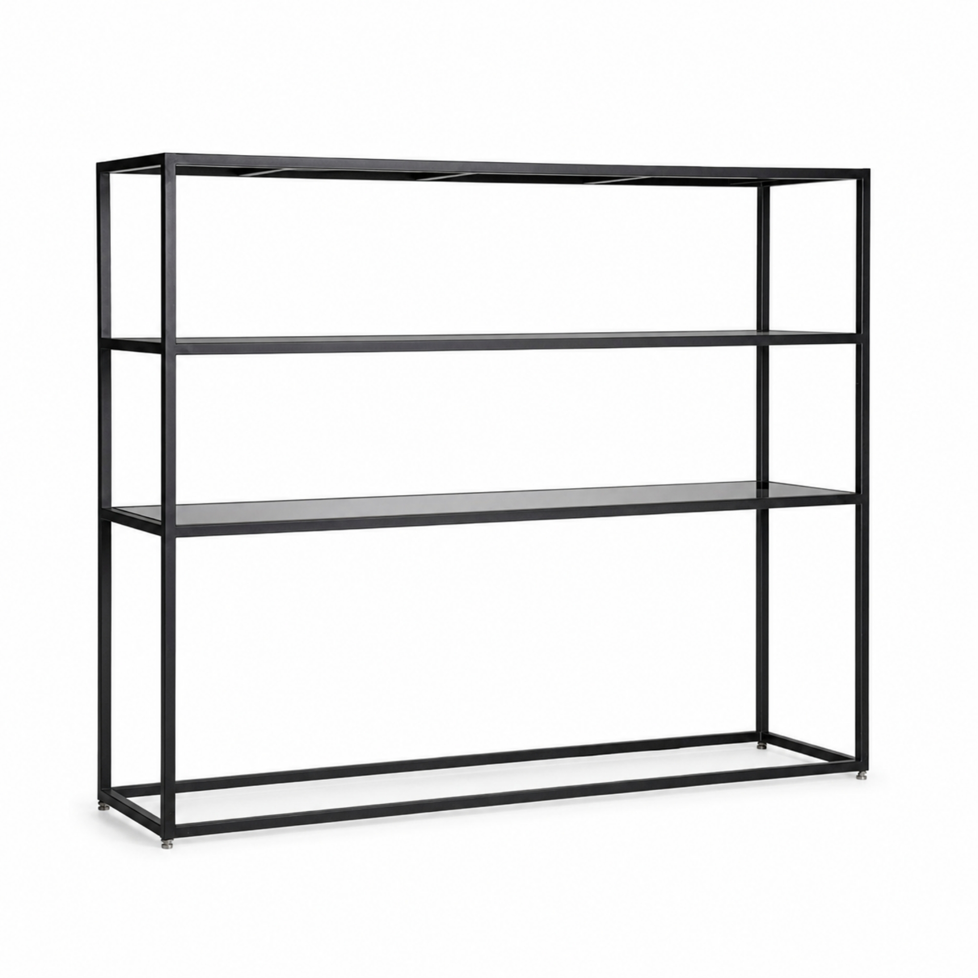 Black Framed 3-Shelf Bar Back - Element Event Solutions