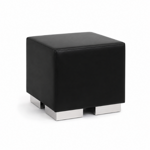 Black Cube Ottoman - Element Event Solutions