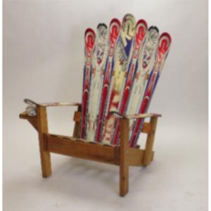 Wooden Ski Adirondack Chair - Element Event Solutions