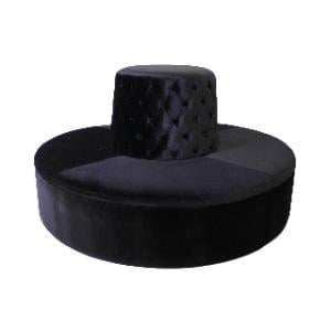 Black Circle Seat - Element Event Solutions
