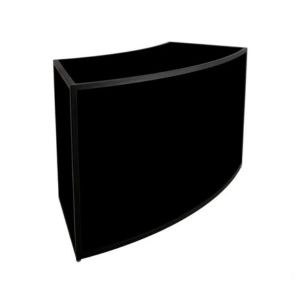 Black Framed Curved Bar 1/8th - Element Event Solutions