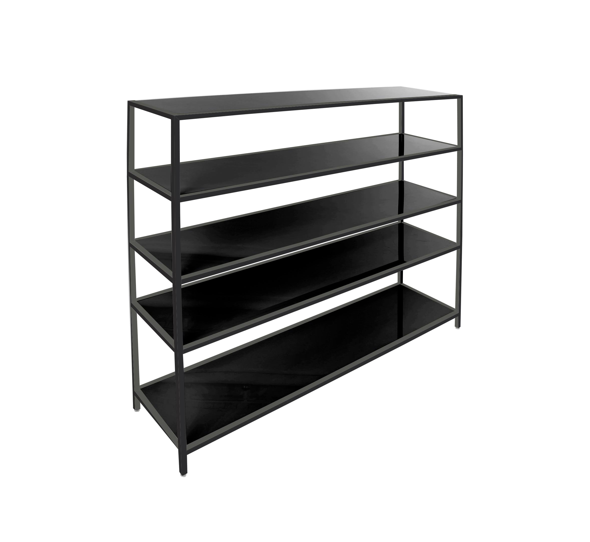 Black Framed Bar Back 5 Shelf 6' - Element Event Solutions