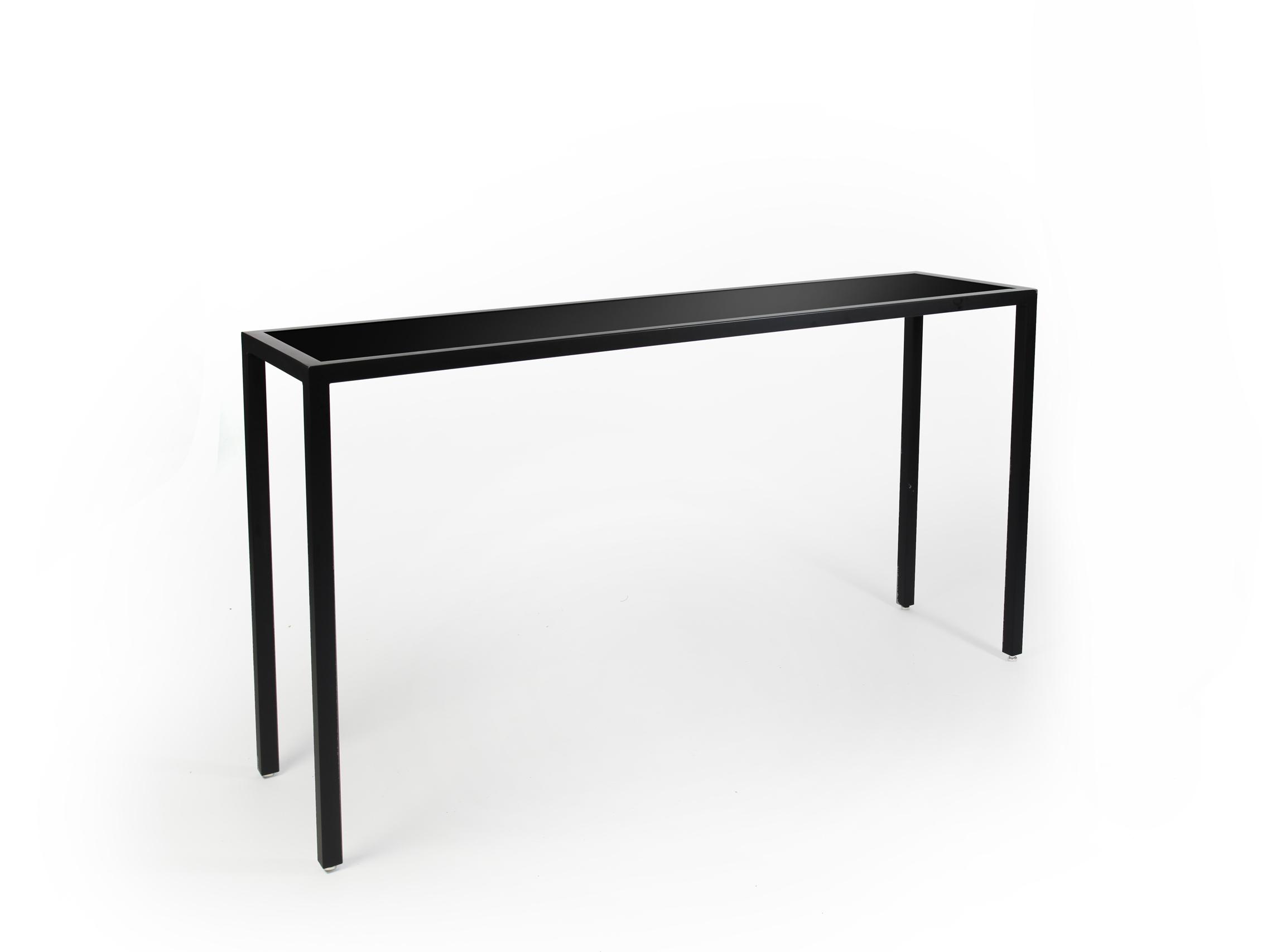 Black Framed Skinny Communal Table 6'x18