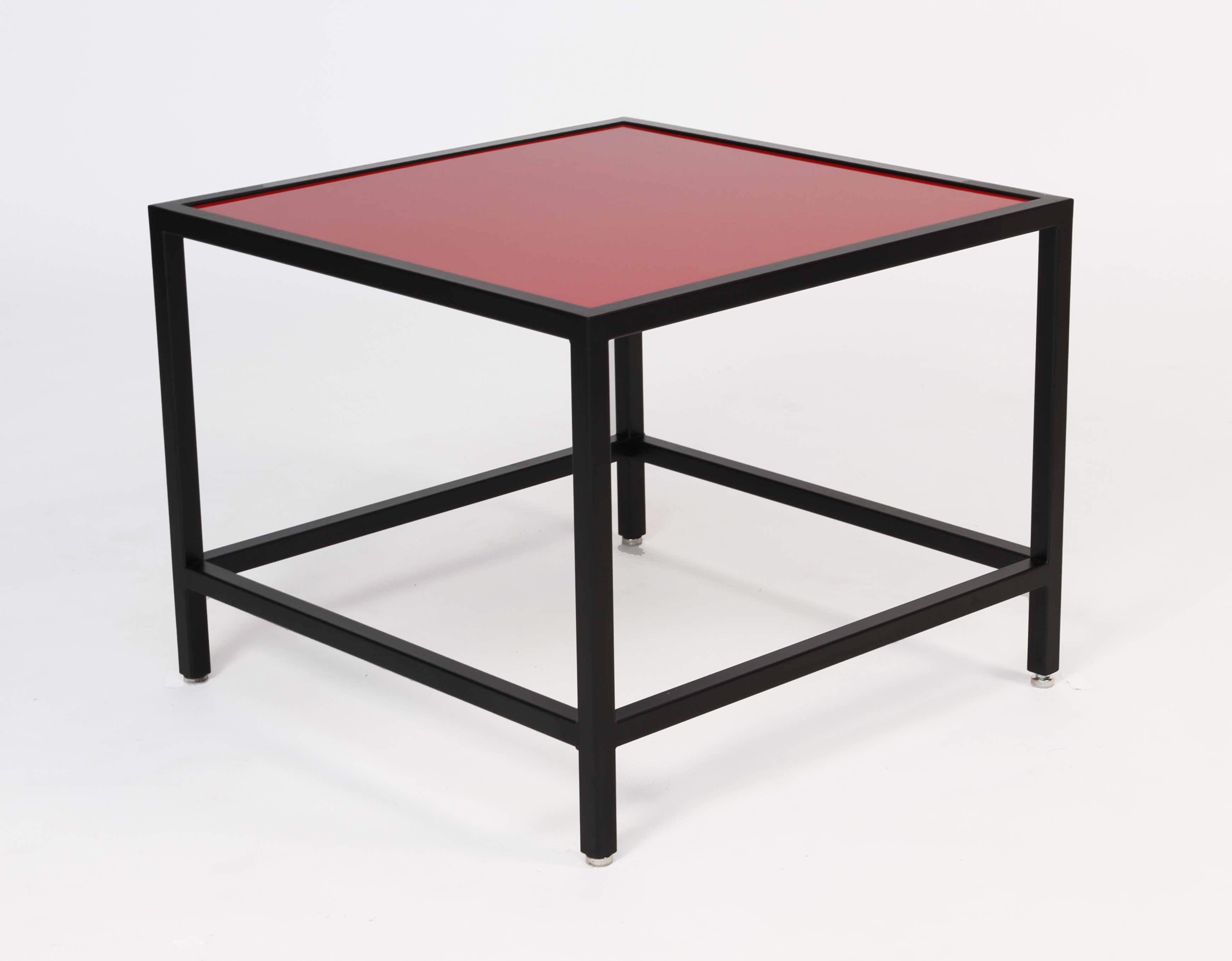 Black Square End Table Small - Element Event Solutions