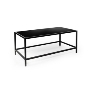 Rectangular Black Framed Coffee Table - Element Event Solutions