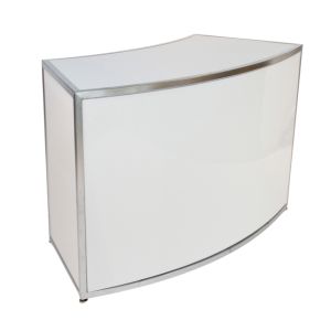 Chrome Framed Curved Bar 1/8th - Element Event Solutions