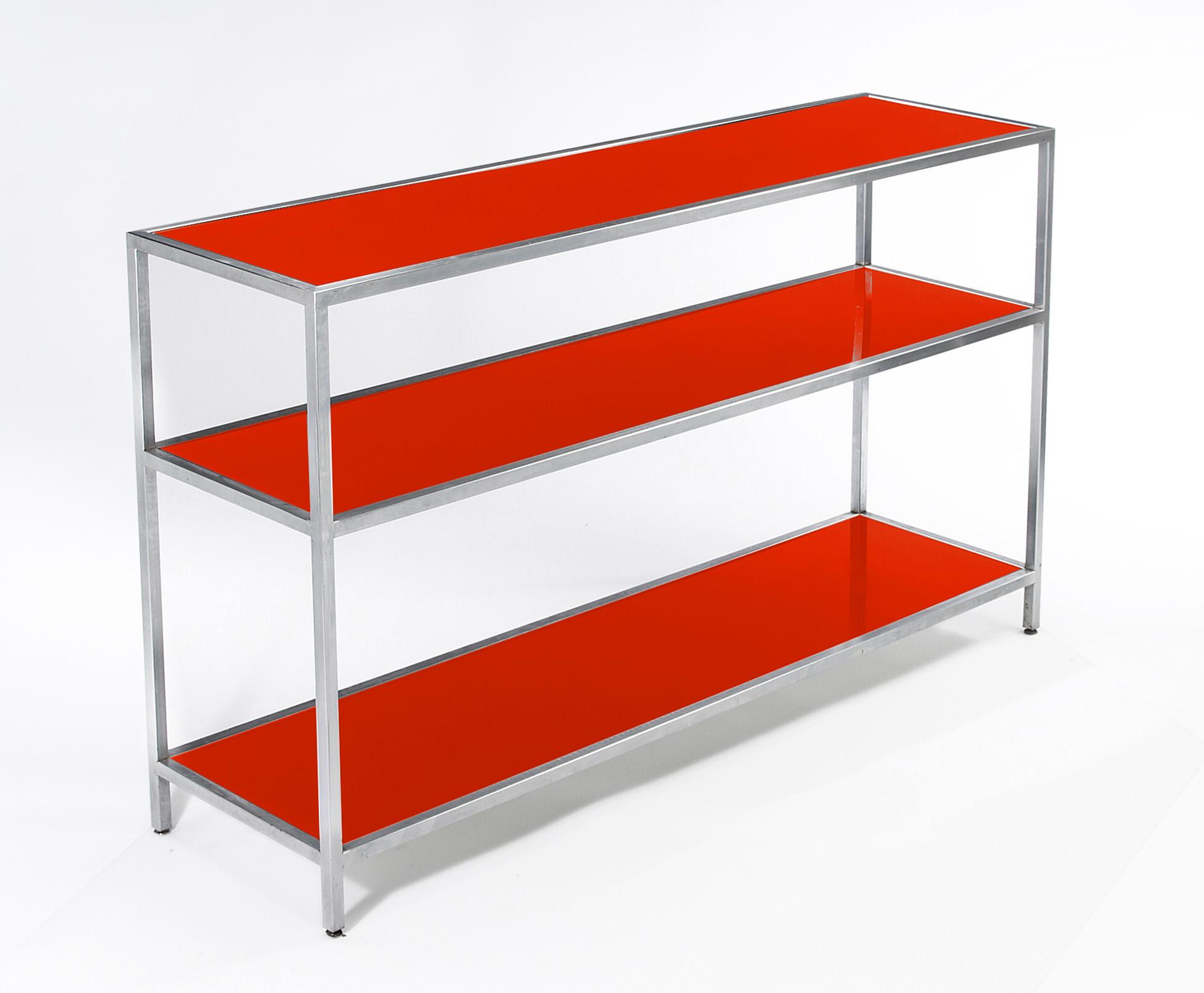 Chrome Bar Back 6' with 3 Shelves - Element Event Solutions