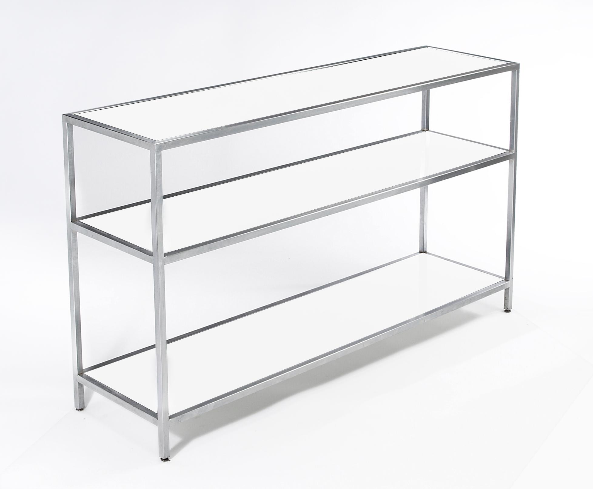 Chrome Bar Back 6' with 3 Shelves - Element Event Solutions