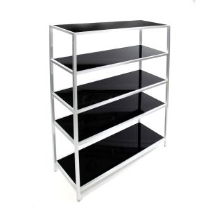 Chrome Framed Bar Back 5 Shelf 6' - Element Event Solutions