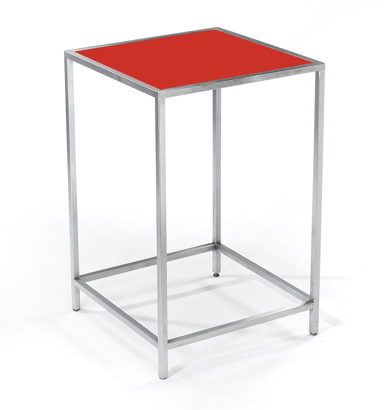 Chrome Framed Square Cruiser Table 26