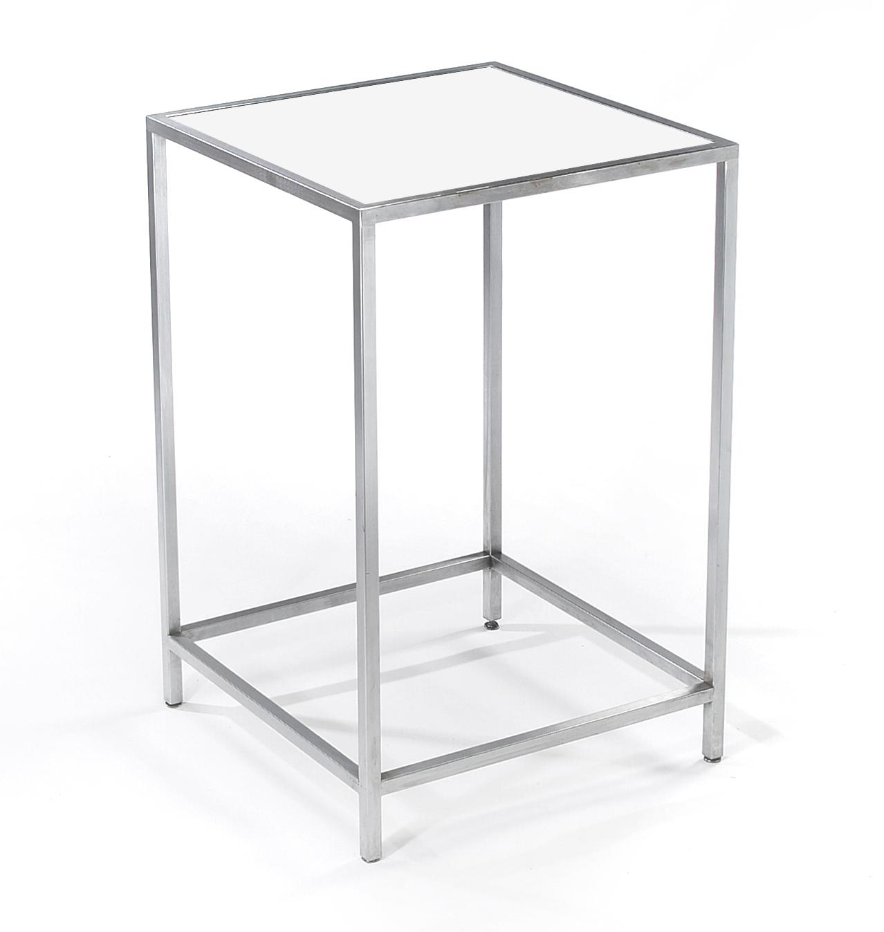 Chrome Framed Square Cruiser Table 26