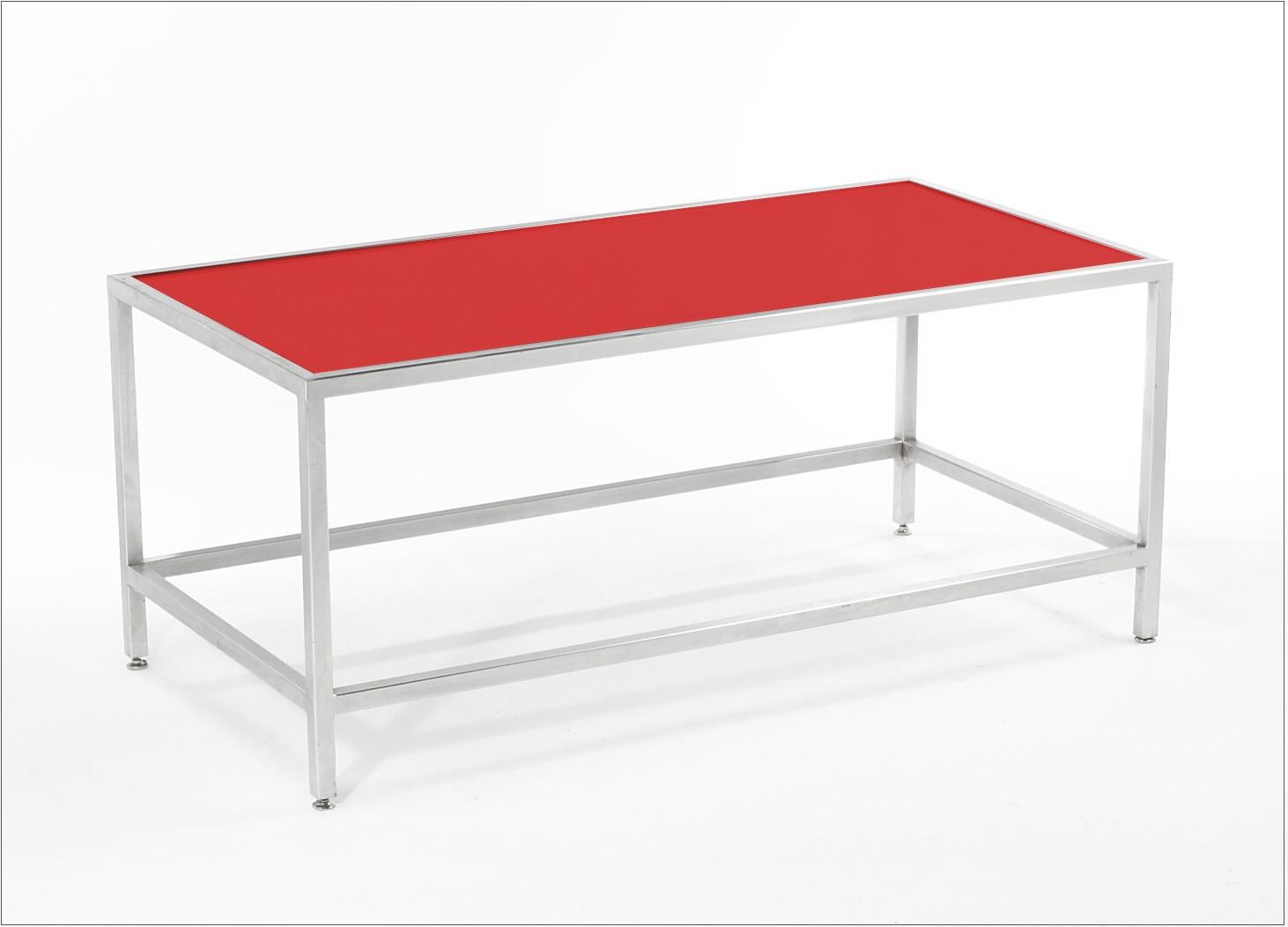 Chrome Rectangular Coffee Table - Element Event Solutions
