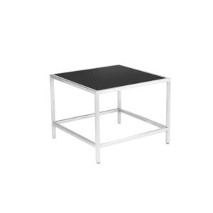 Chrome Framed Square End Table Small - Element Event Solutions