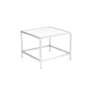 Chrome Square End Table Small - Element Event Solutions