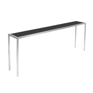Chrome Framed Sofa Table 6'x35
