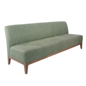 Classic Green Belgian Linen Armless Sofa 8' - Element Event Solutions