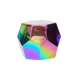 Iridescent Geometric Cocktail Table Small - Element Event Solutions