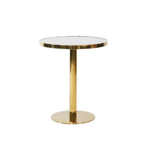Polished Gold Mirror Top Cocktail Table - Element Event Solutions