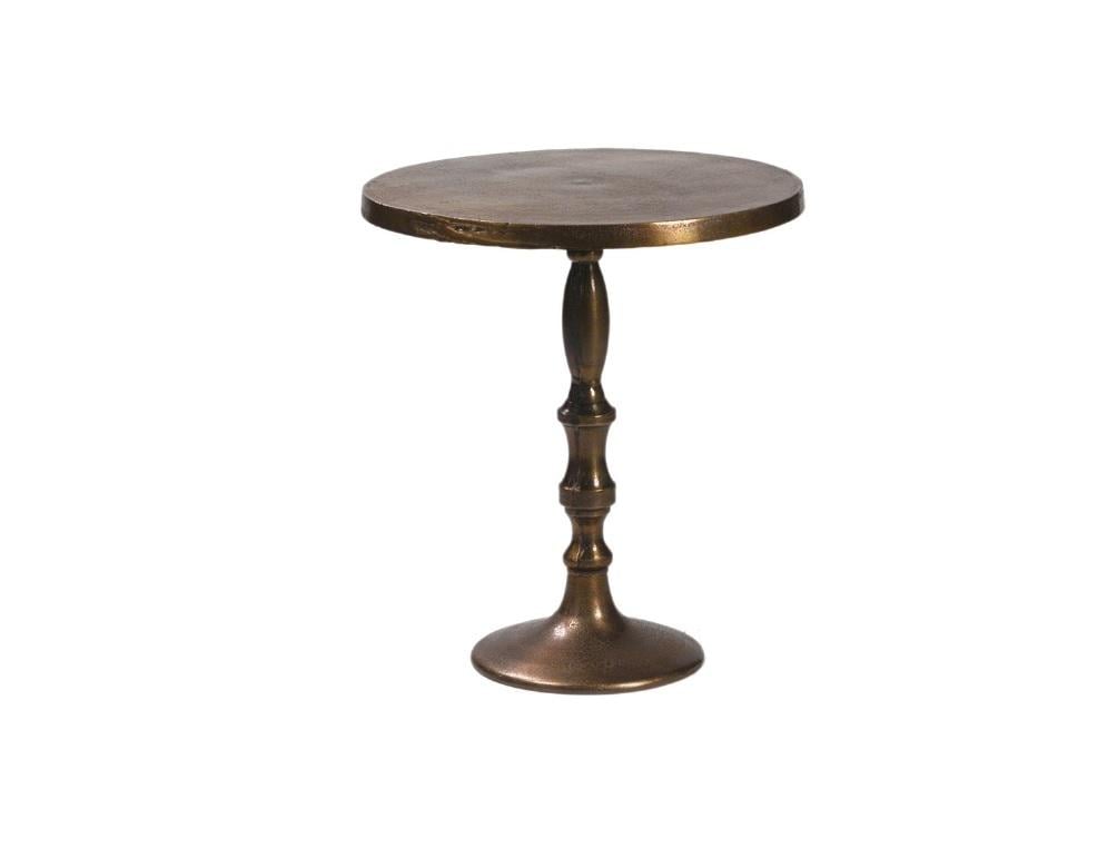 Brass Pedestal Cocktail Table - Element Event Solutions