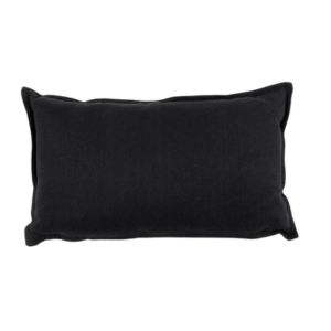 Black Linen Rectangular Cushion - Element Event Solutions