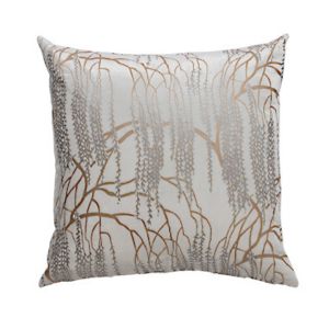 Kevin O'Brien White Metallic Cushion - Element Event Solutions