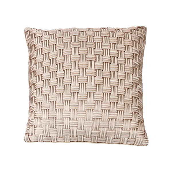 Taupe Basket Weave Cushion - Element Event Solutions