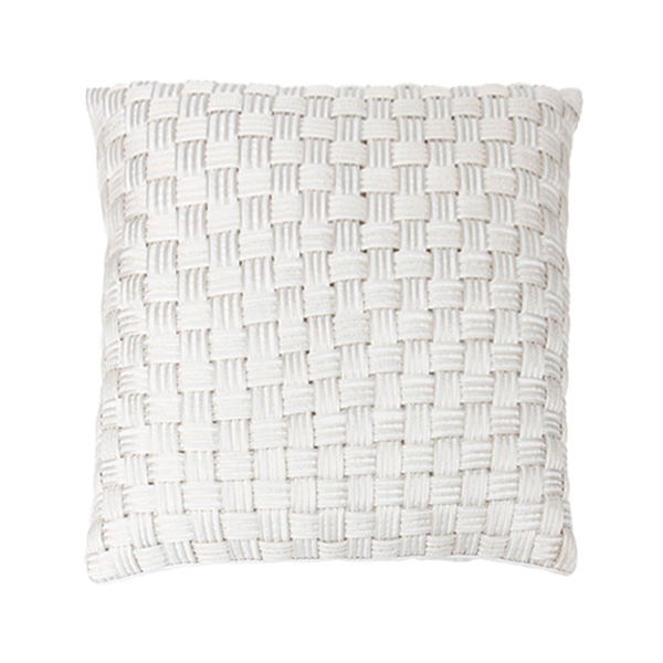 Cream Basket Weave Cushion - Element Event Solutions