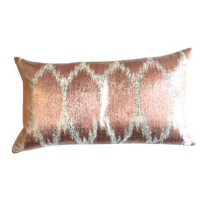 Pink Metallic Rectangle Cushion - Element Event Solutions