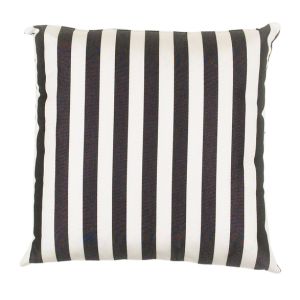 Black and White Stripe Sunbrella Outdoor Cushion - Element Event Solutions