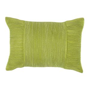 Leaf Green Pleated Rectangle Cushion - Element Event Solutions