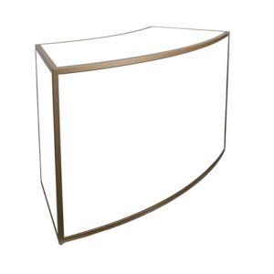 Gold Framed Curved Bar 1/8th - Element Event Solutions