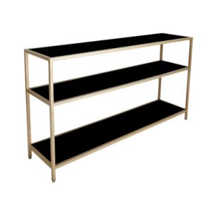 Gold Framed Bar Back 3 Shelf 6' - Element Event Solutions