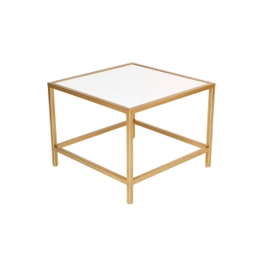 Gold Square End Table Small - Element Event Solutions