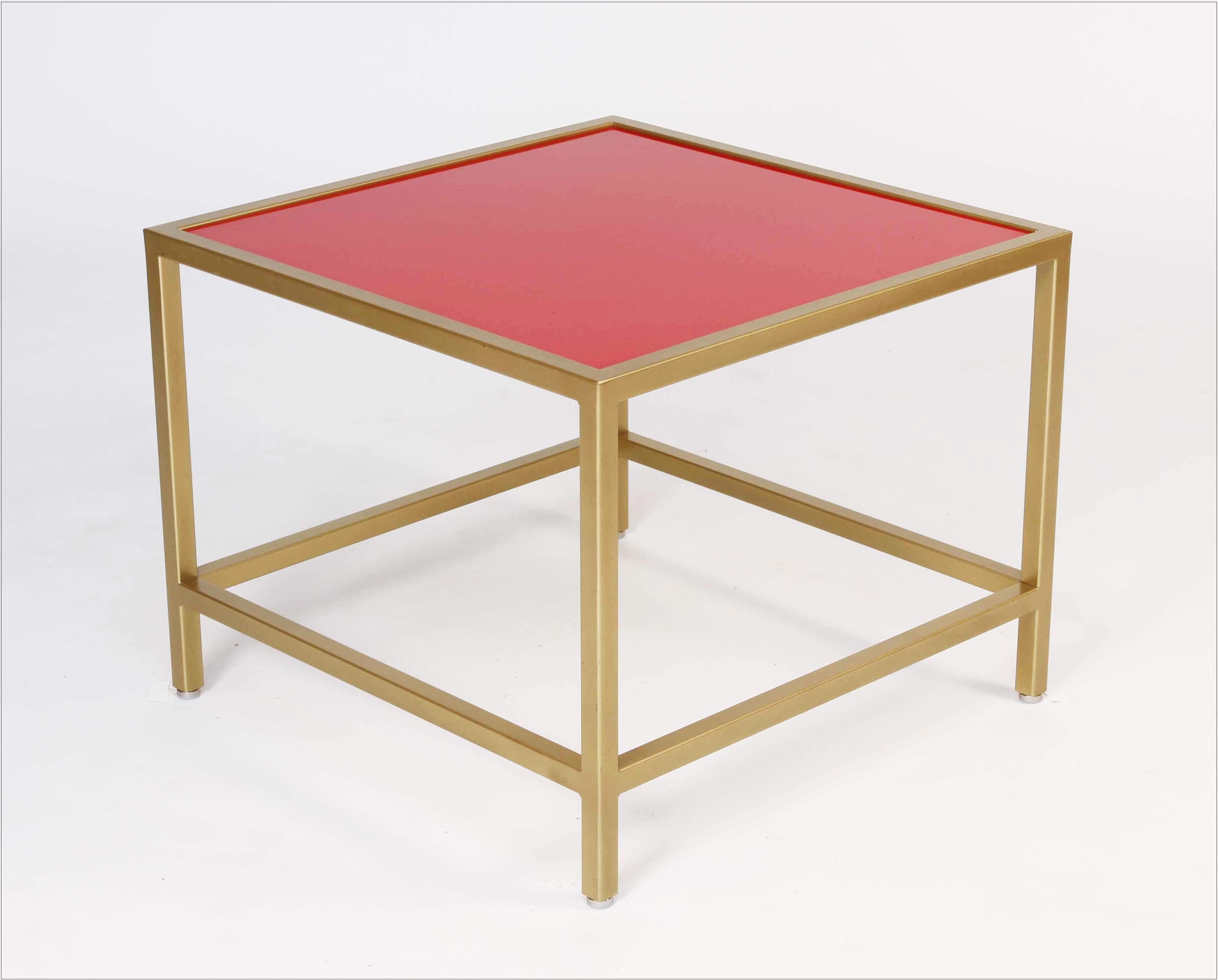 Gold Square End Table Small - Element Event Solutions