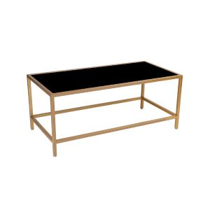 Rectangular Gold Framed Coffee Table - Element Event Solutions