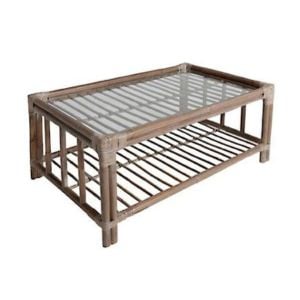 Willow Glass Top Outdoor Coffee Table - Element Event Solutions