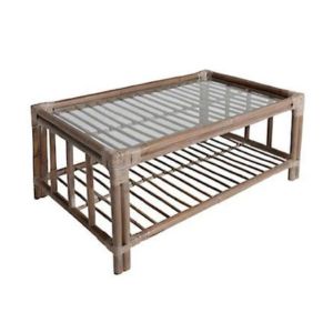 Willow Glass Top Outdoor Coffee Table - Element Event Solutions