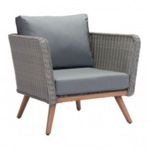 Hudson Outdoor Lounge Chair Grey Cushion - Element Event Solutions